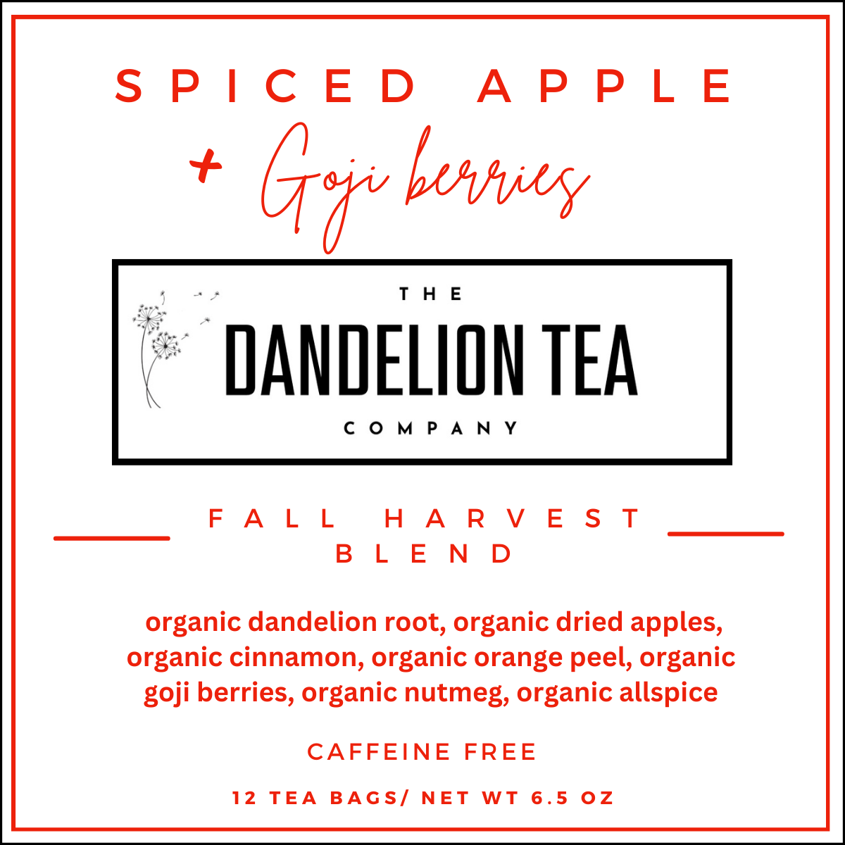 NEW! Fall Harvest Blend: Spiced Apples + Goji Berries